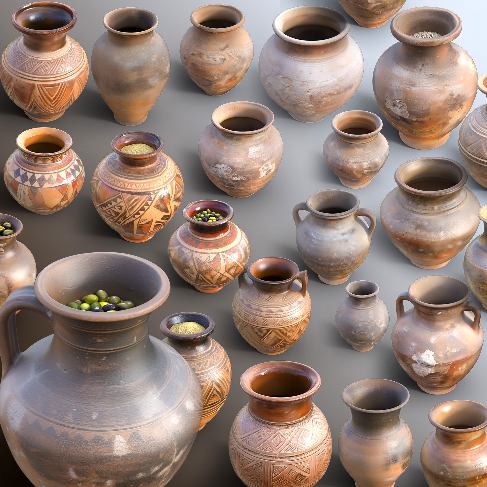 Ancient Pottery by N/A