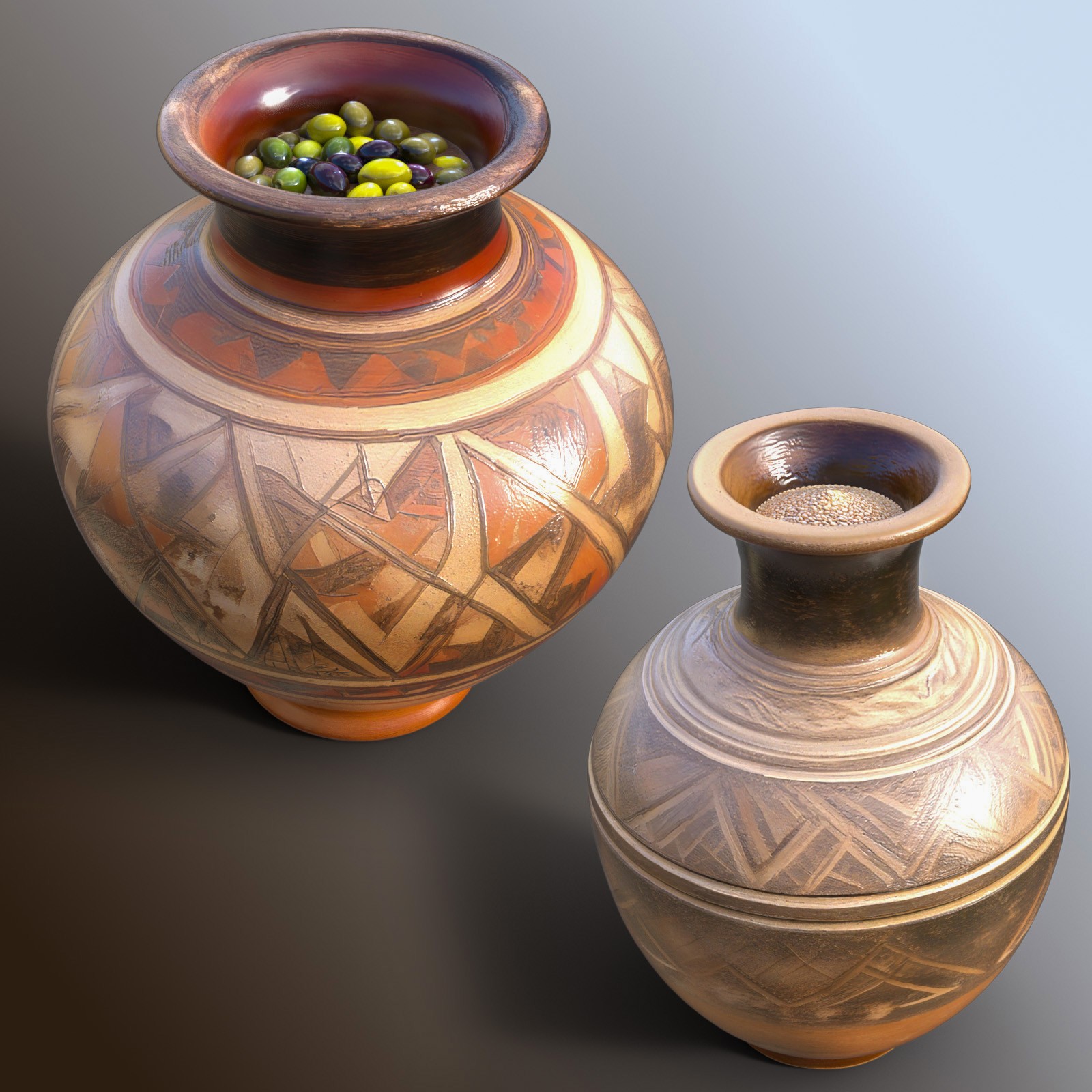 Ancient Pottery by N/A