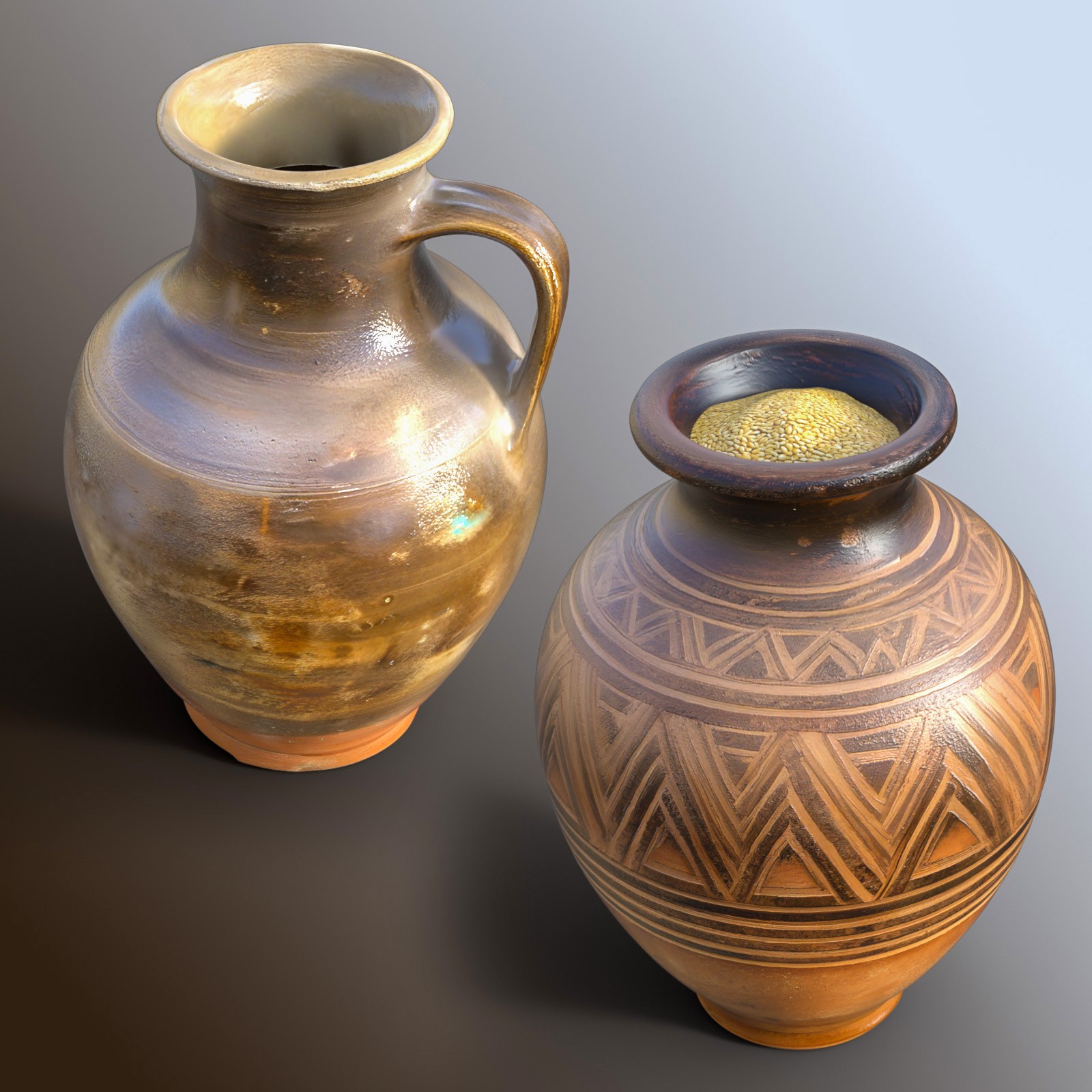 Ancient Pottery by N/A