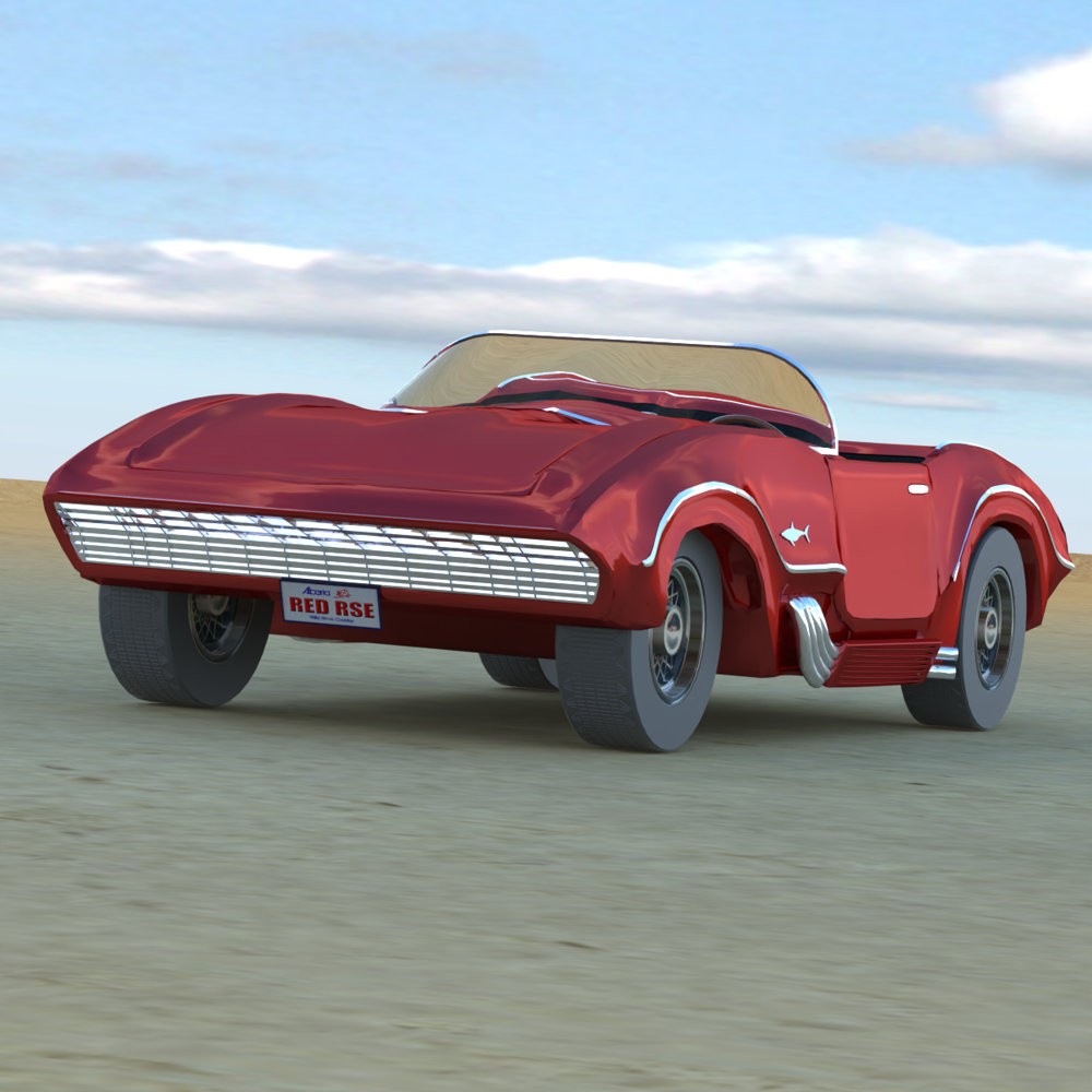 Romero Shark Sports Car for Poser by N/A