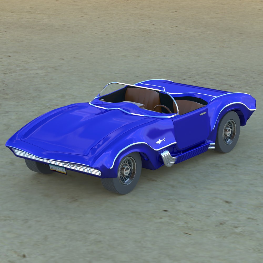Romero Shark Sports Car for Poser by N/A