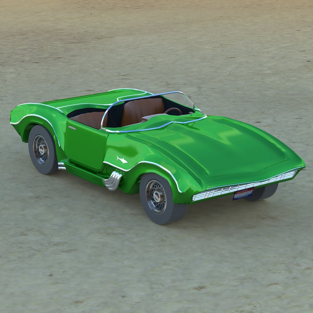 Romero Shark Sports Car for Poser by N/A