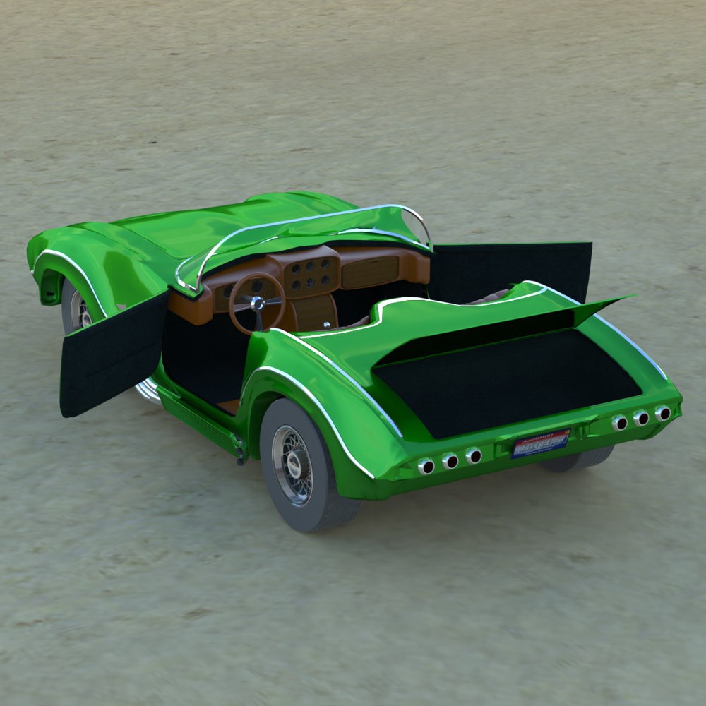 Romero Shark Sports Car for Poser by N/A