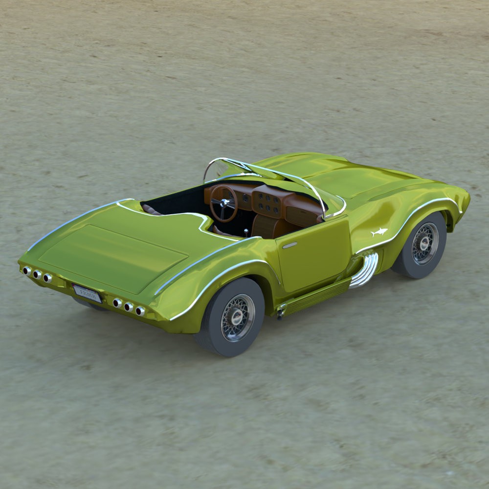 Romero Shark Sports Car for Poser by N/A