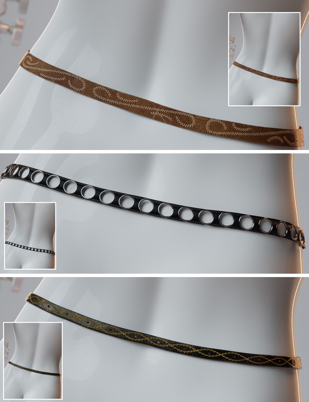 Small Fashion Belts Genesis8-8.1F-G9 by N/A