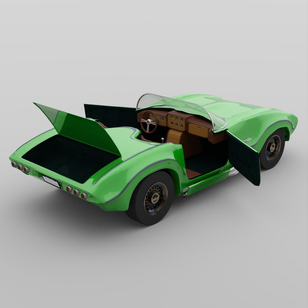 Romero Shark Sports Car for DAZ Studio by N/A