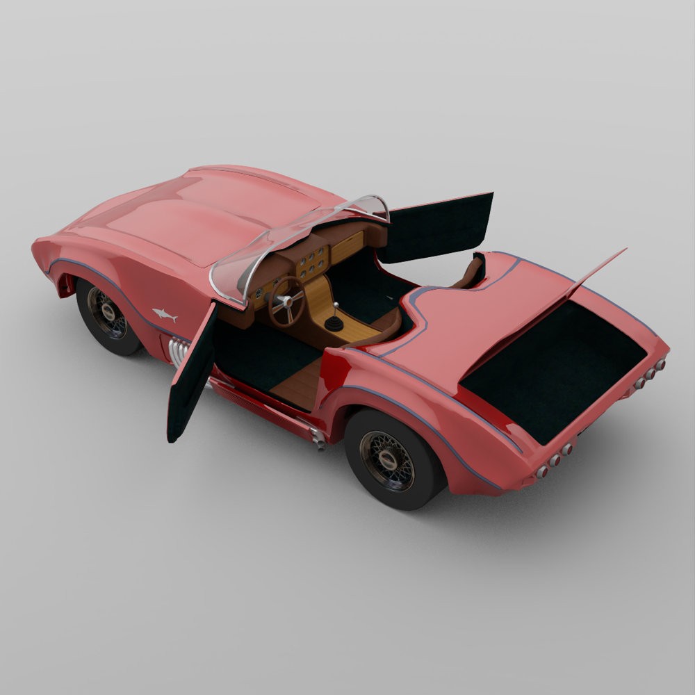 Romero Shark Sports Car for DAZ Studio by N/A