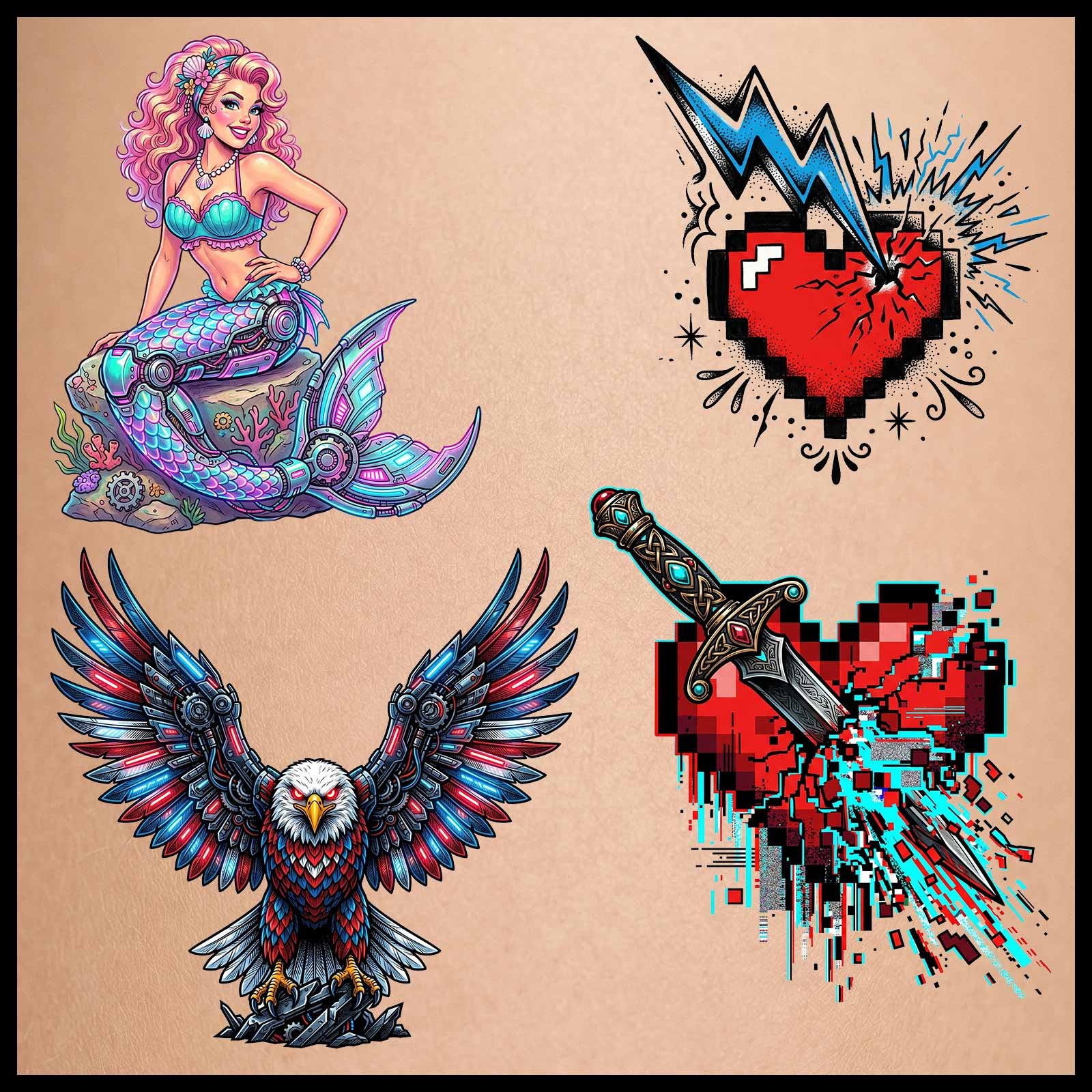 Old School Tattoos by N/A
