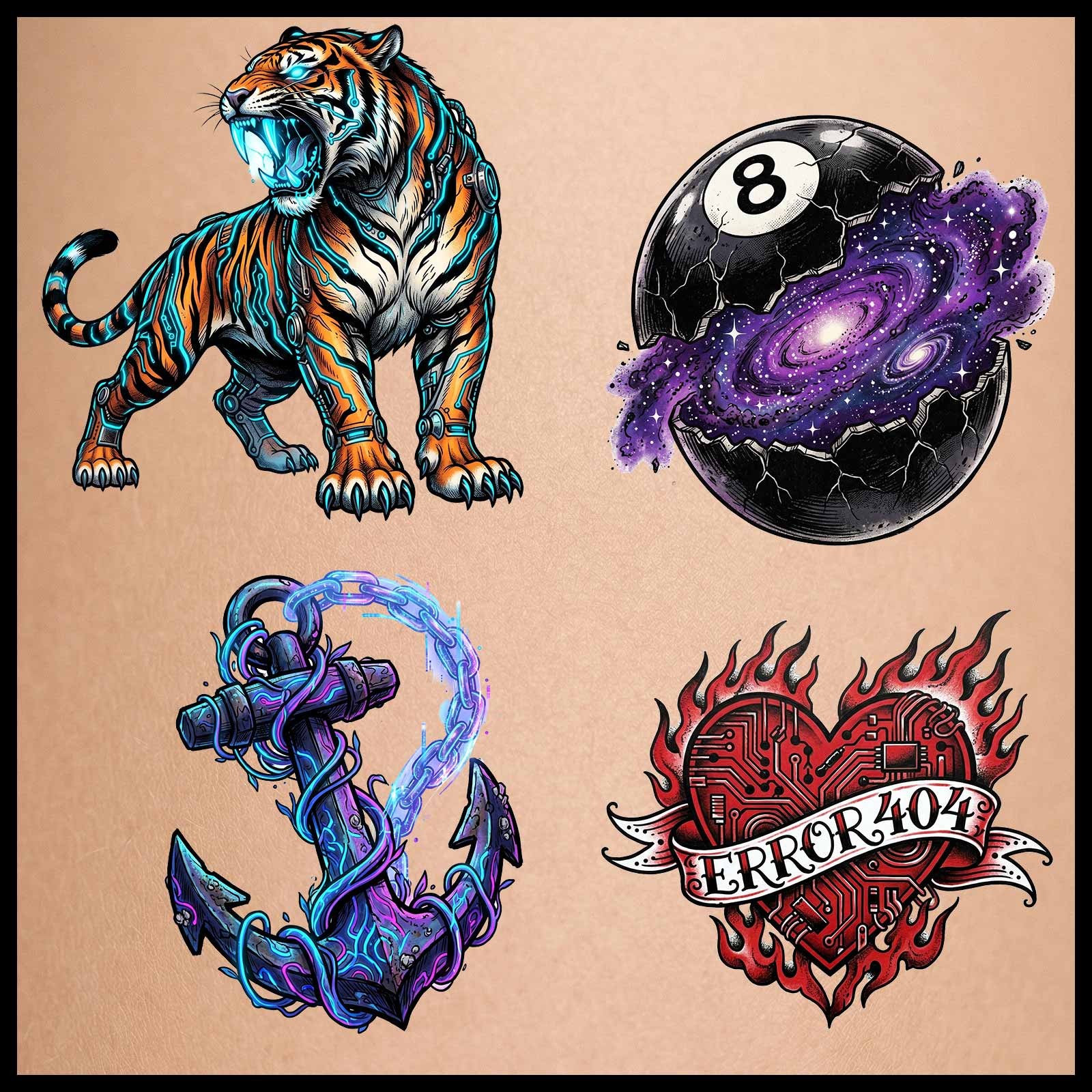 Old School Tattoos by N/A