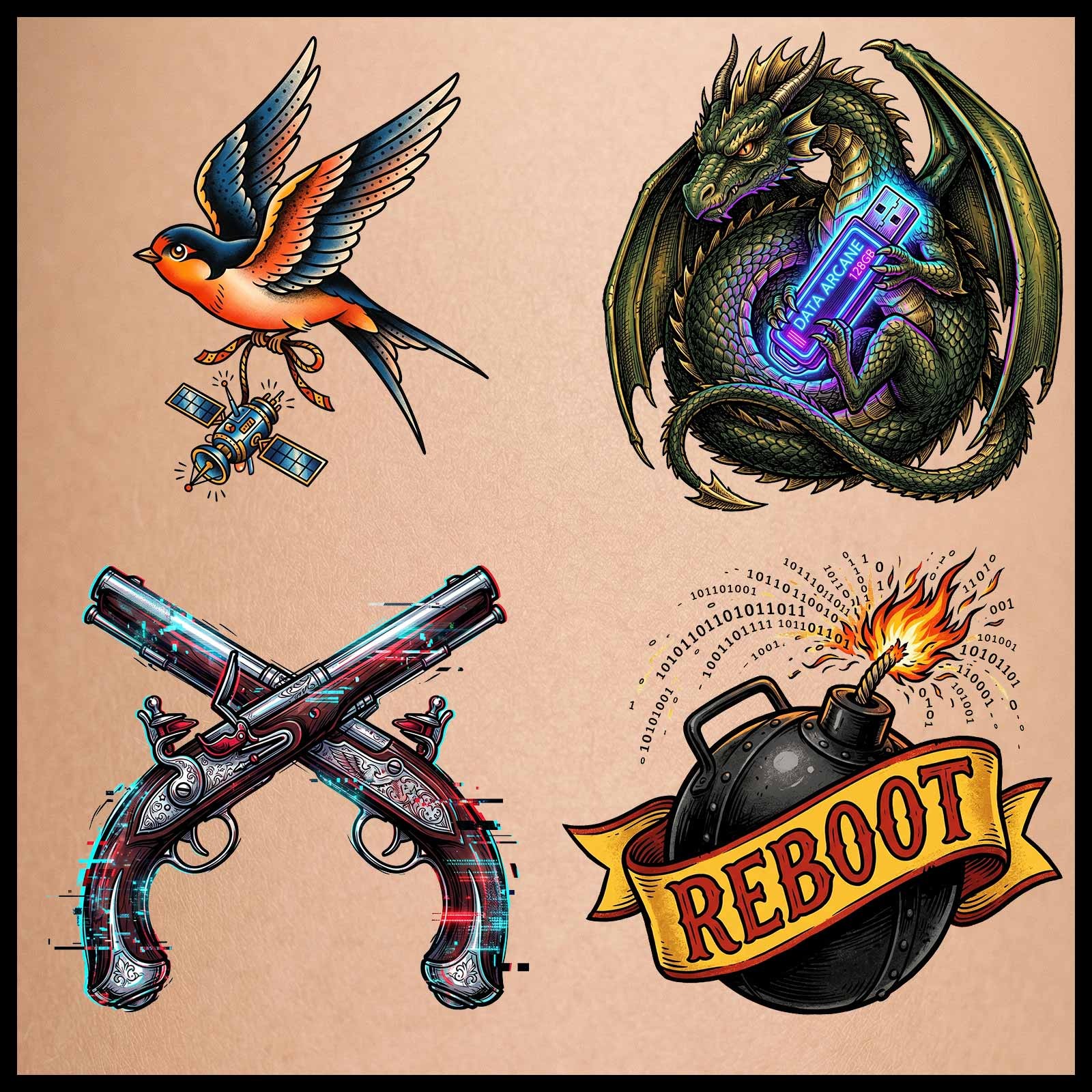 Old School Tattoos by N/A