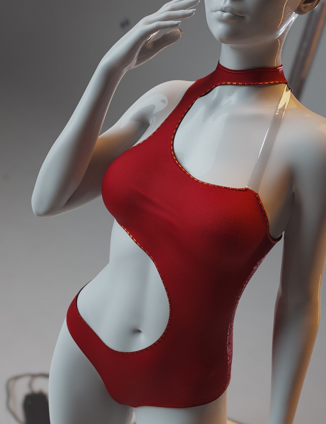 dForce Side Cut Swimsuit Genesis8-8.1F-G9 by N/A