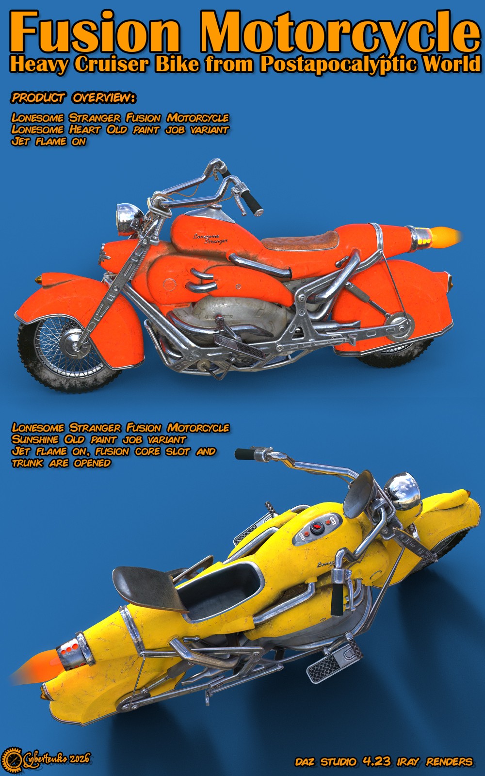 Fusion Motorcycle for Daz by N/A