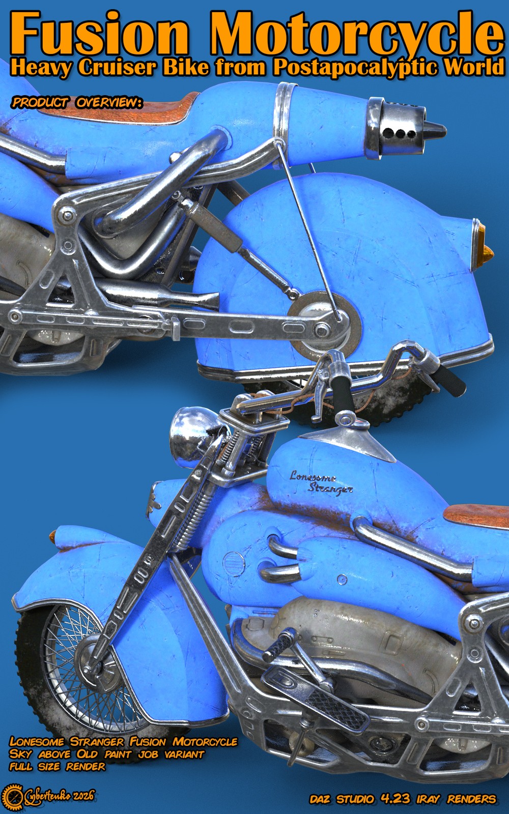 Fusion Motorcycle for Daz by N/A