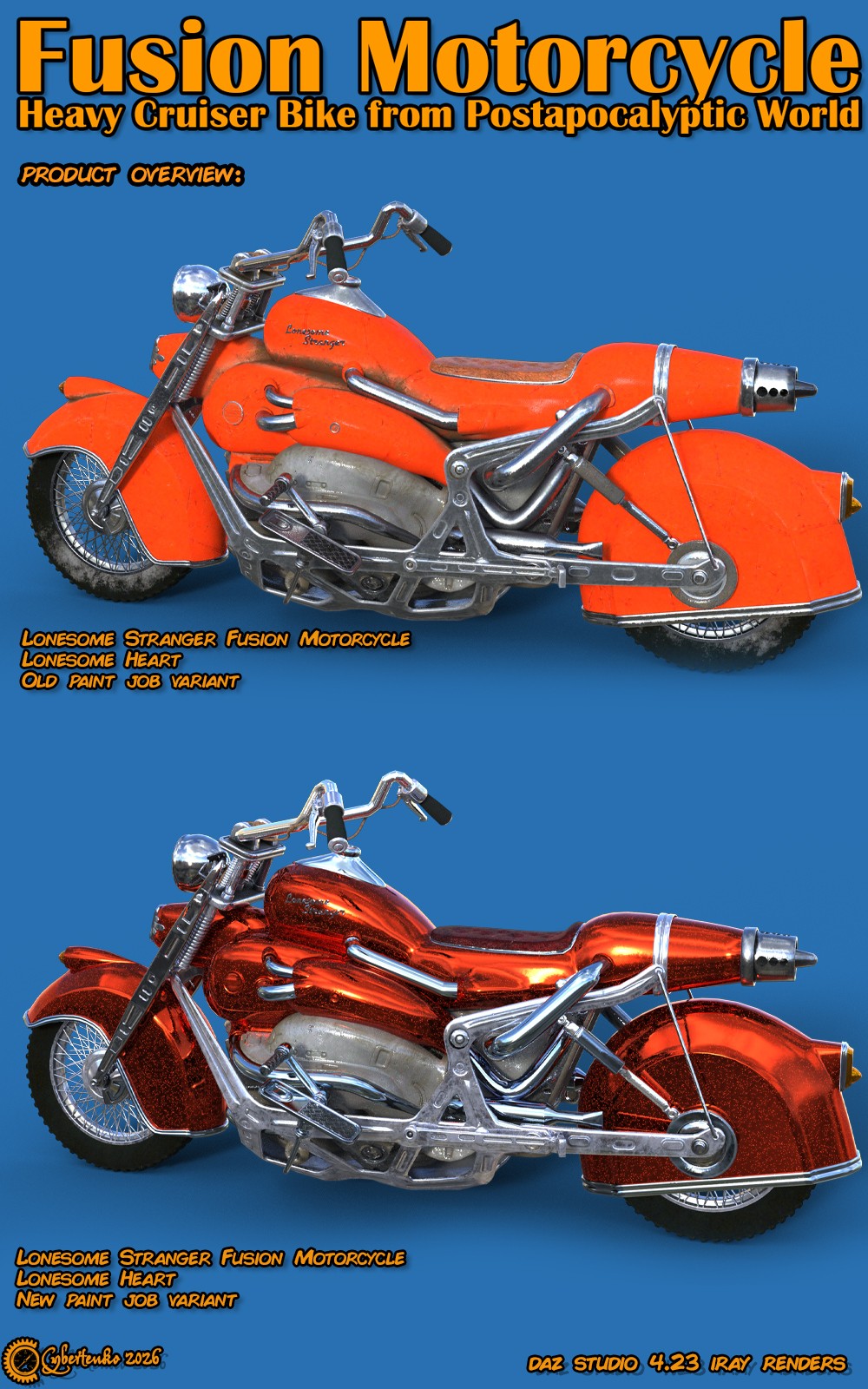 Fusion Motorcycle for Daz by N/A
