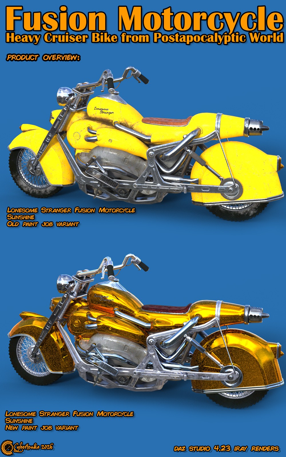 Fusion Motorcycle for Daz by N/A
