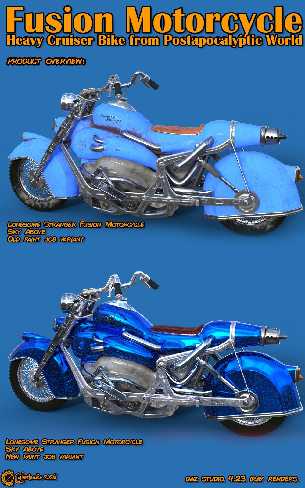Fusion Motorcycle for Daz by N/A