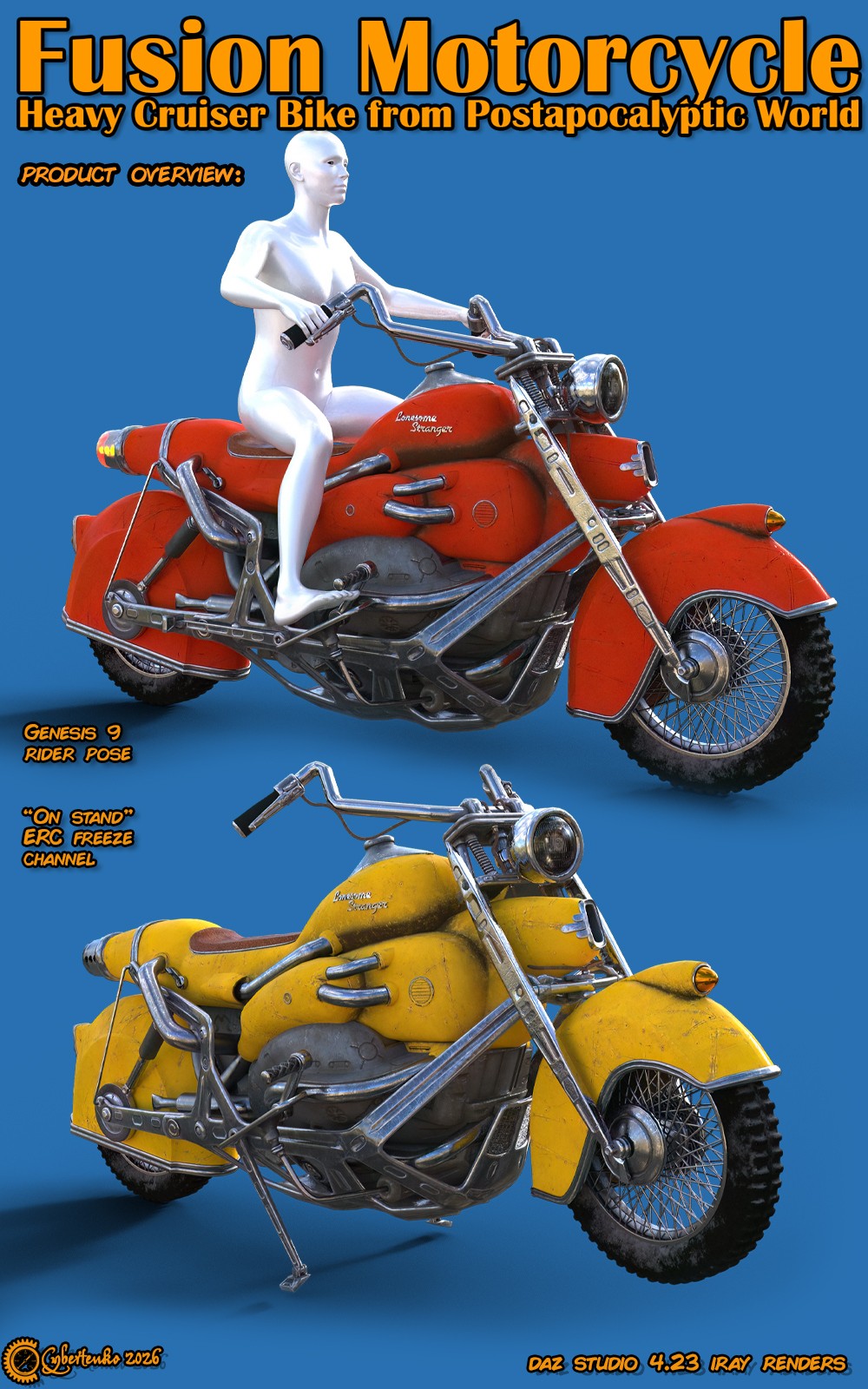 Fusion Motorcycle for Daz by N/A