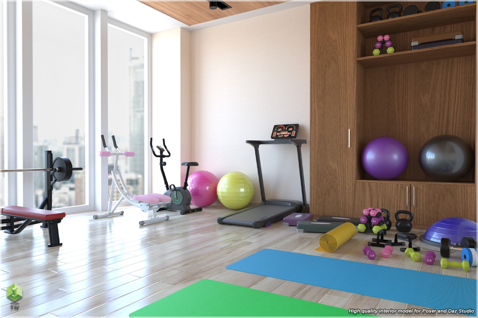 STZ Modern Fitness Room by N/A