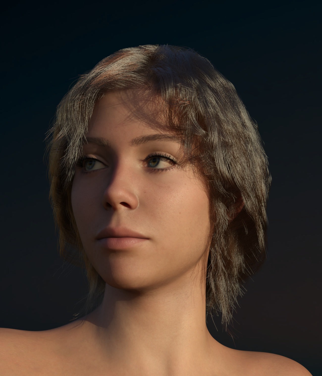 ATG Midlength Hair 001 for Genesis 9 and 8.x Male/Female by N/A