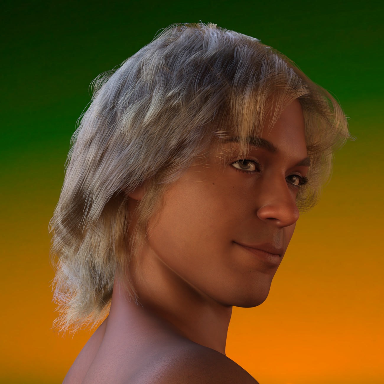 ATG Midlength Hair 001 for Genesis 9 and 8.x Male/Female by N/A