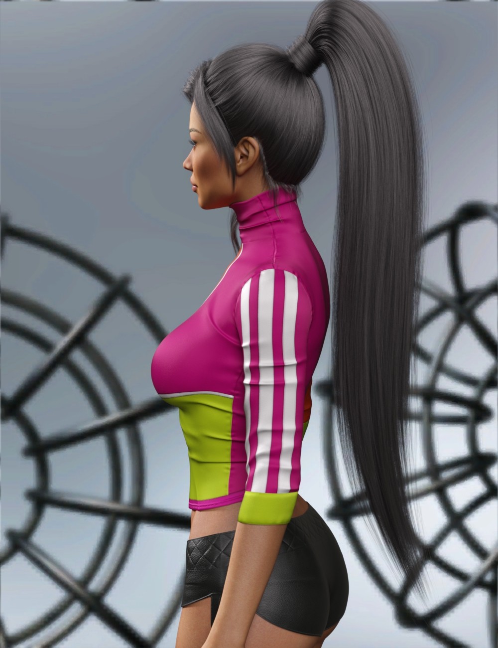 VERSUS - dForce Active High Neck Top for Genesis 8,8.1 Female by N/A