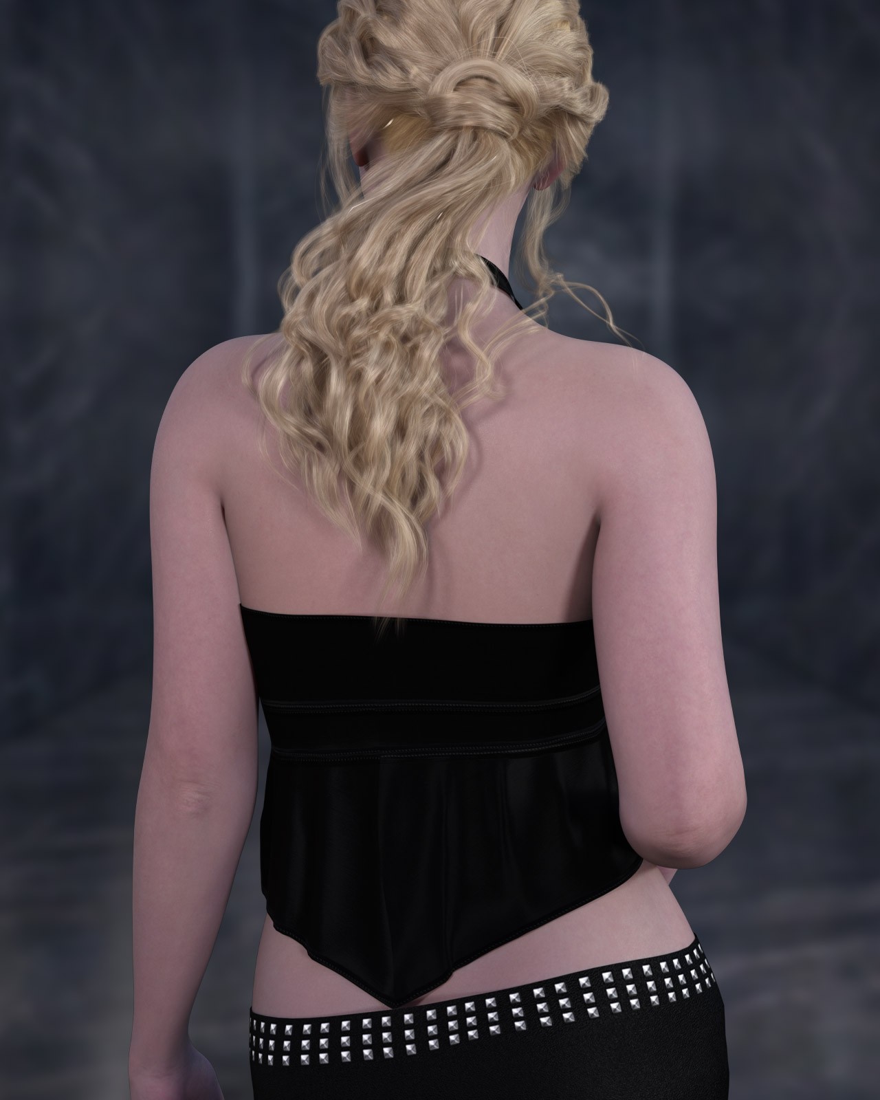 dforce - Ruffle Halter Top - Genesis 9 by N/A