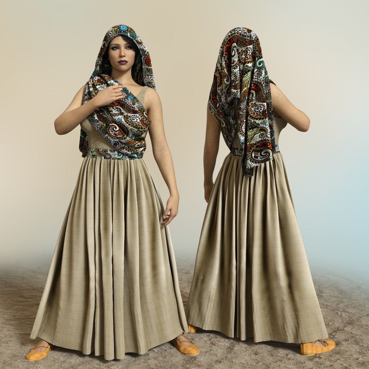 Aurelia Drape Dress Genesis 9 by N/A
