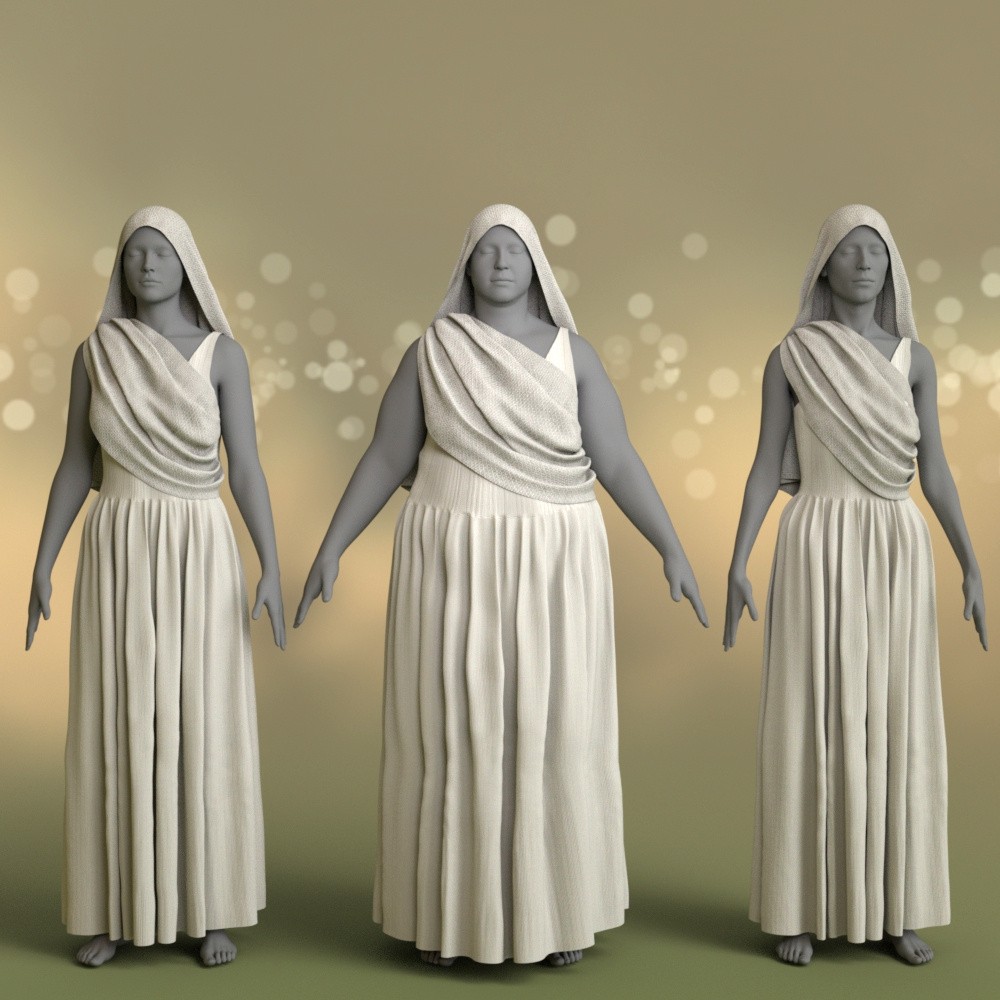 Aurelia Drape Dress Genesis 9 by N/A