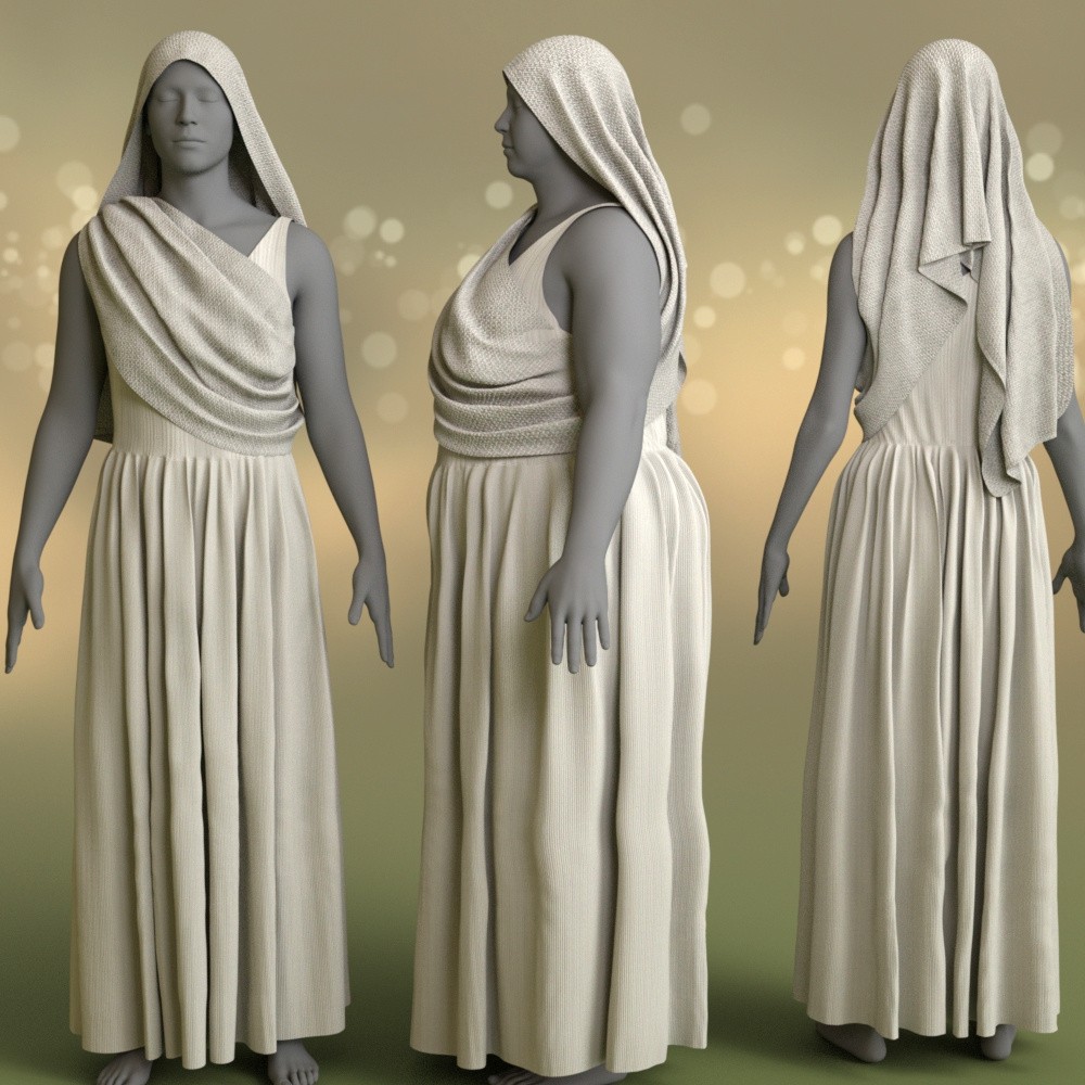 Aurelia Drape Dress Genesis 9 by N/A