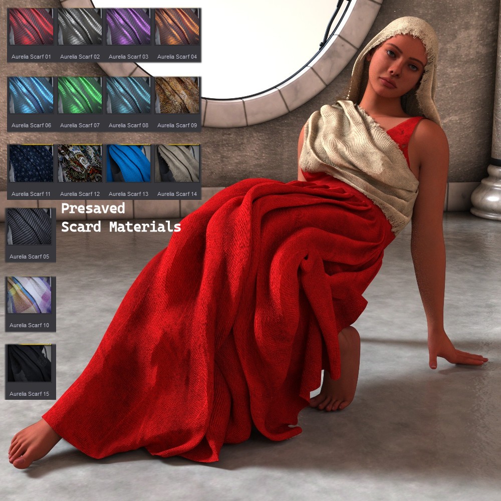 Aurelia Drape Dress Genesis 9 by N/A