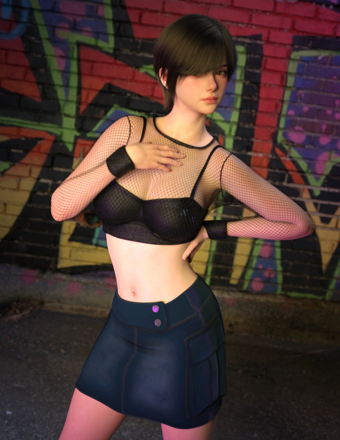 MG-Rogue Mesh Denim G9 G8F dForce by N/A