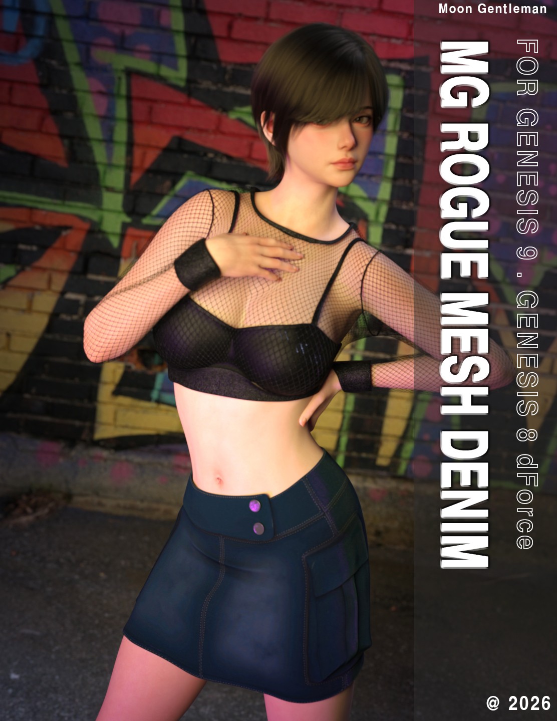 MG-Rogue Mesh Denim G9 G8F dForce by N/A