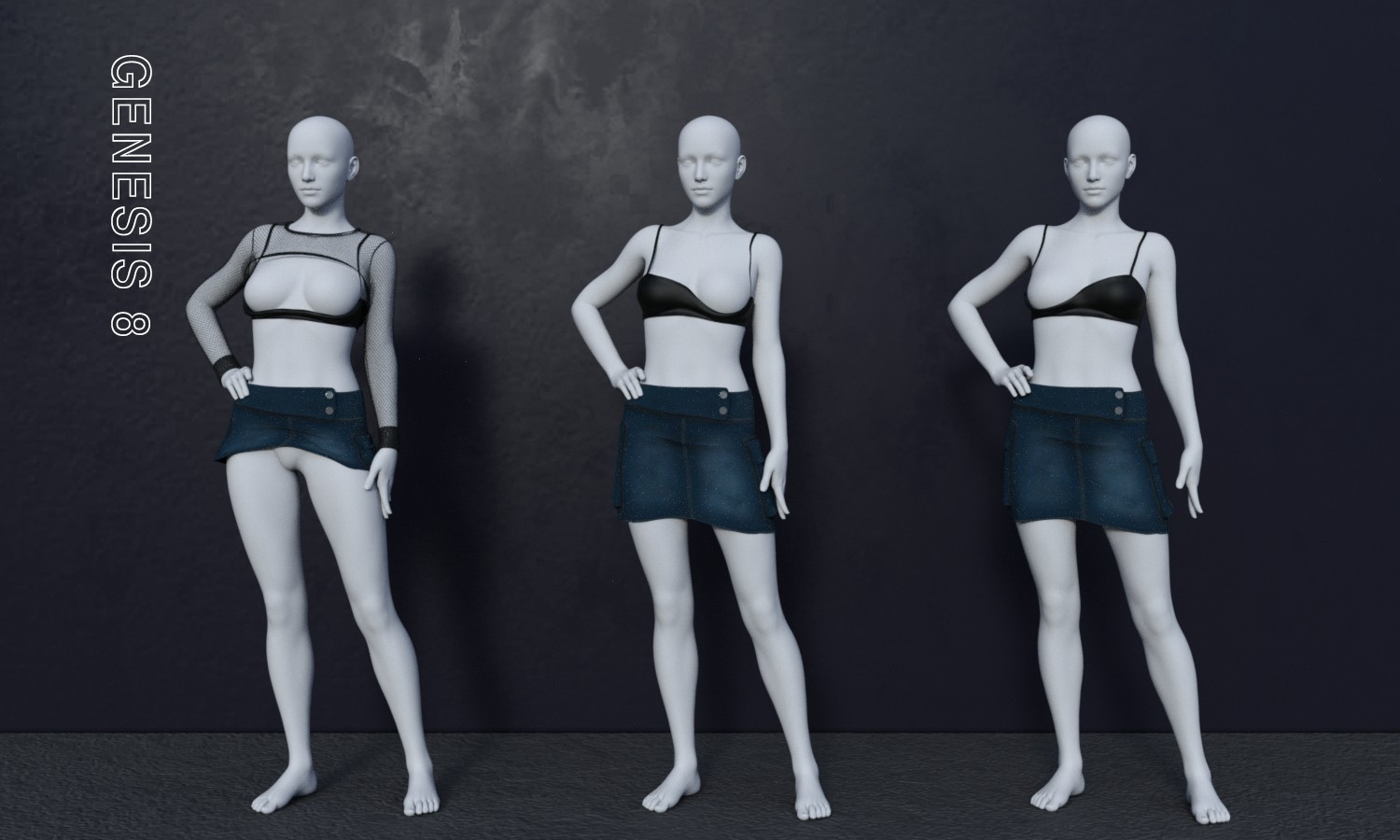 MG-Rogue Mesh Denim G9 G8F dForce by N/A