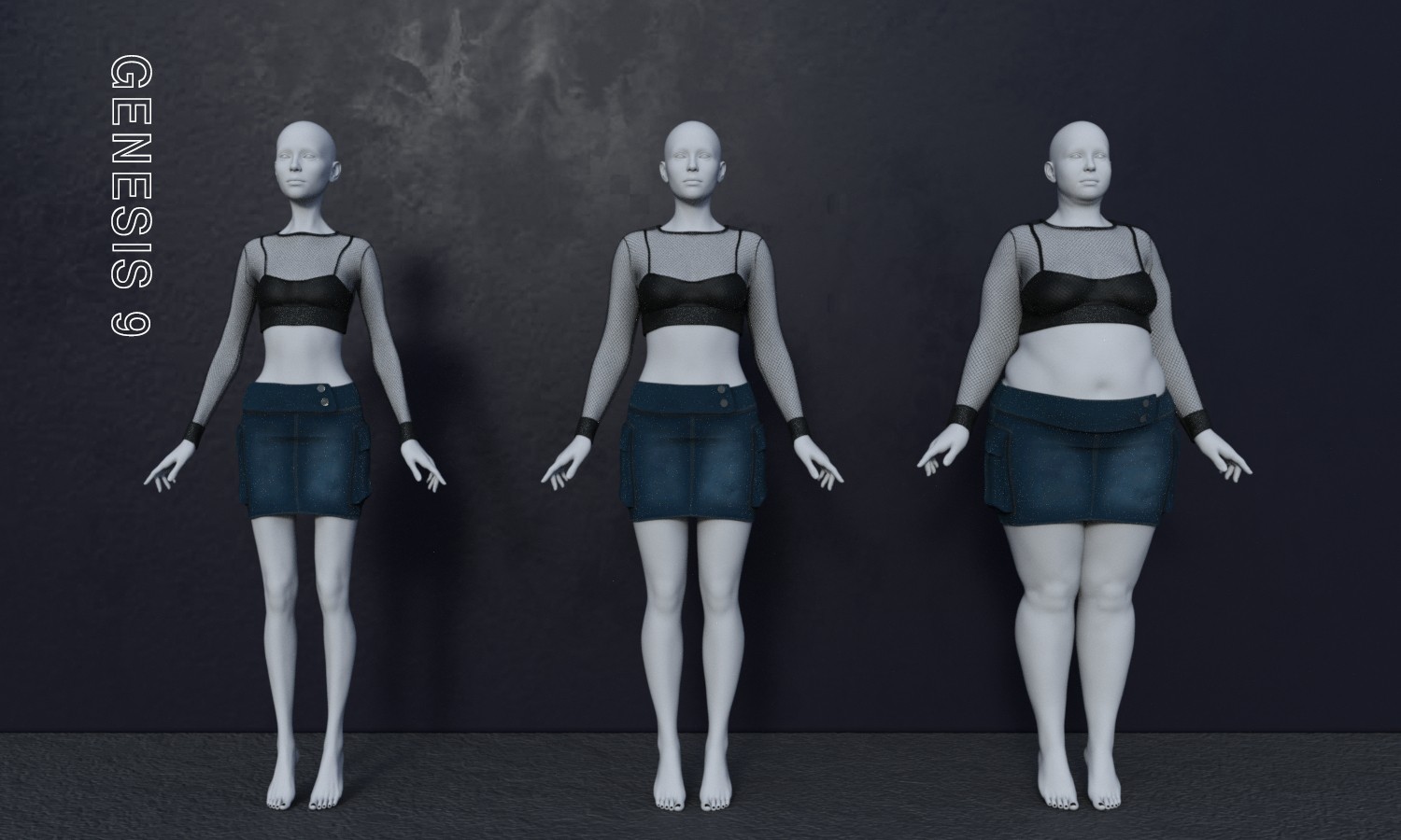 MG-Rogue Mesh Denim G9 G8F dForce by N/A
