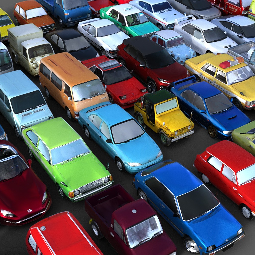 50 LowRez-Asian Vehicles for Daz Studio by N/A
