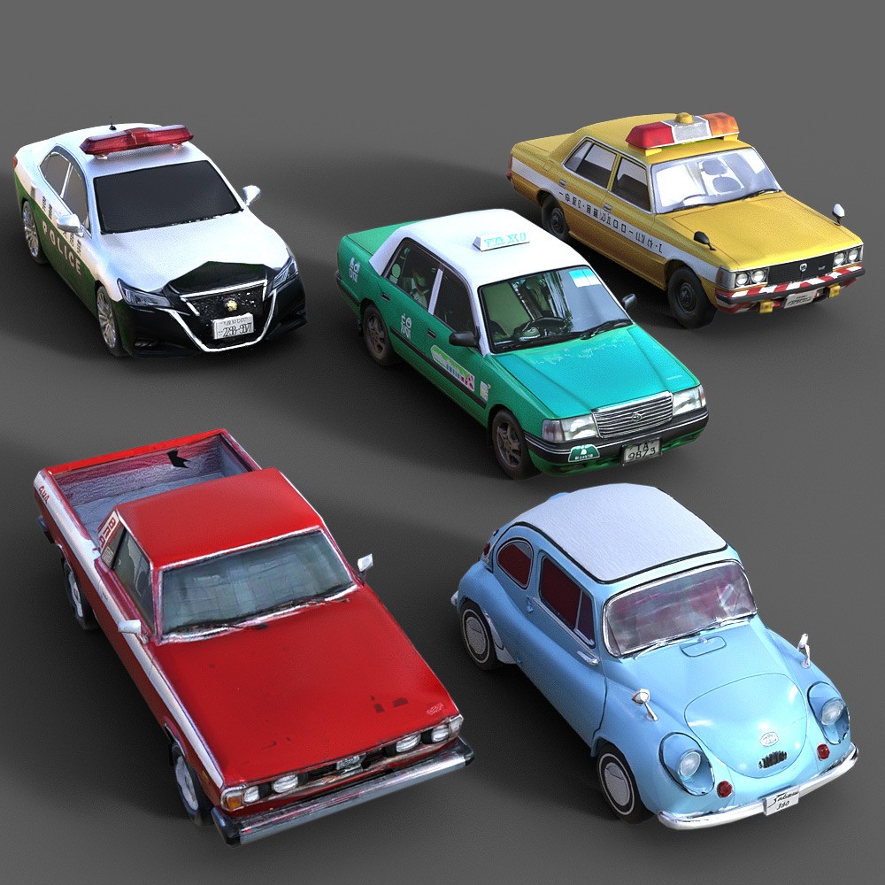 50 LowRez-Asian Vehicles for Daz Studio by N/A