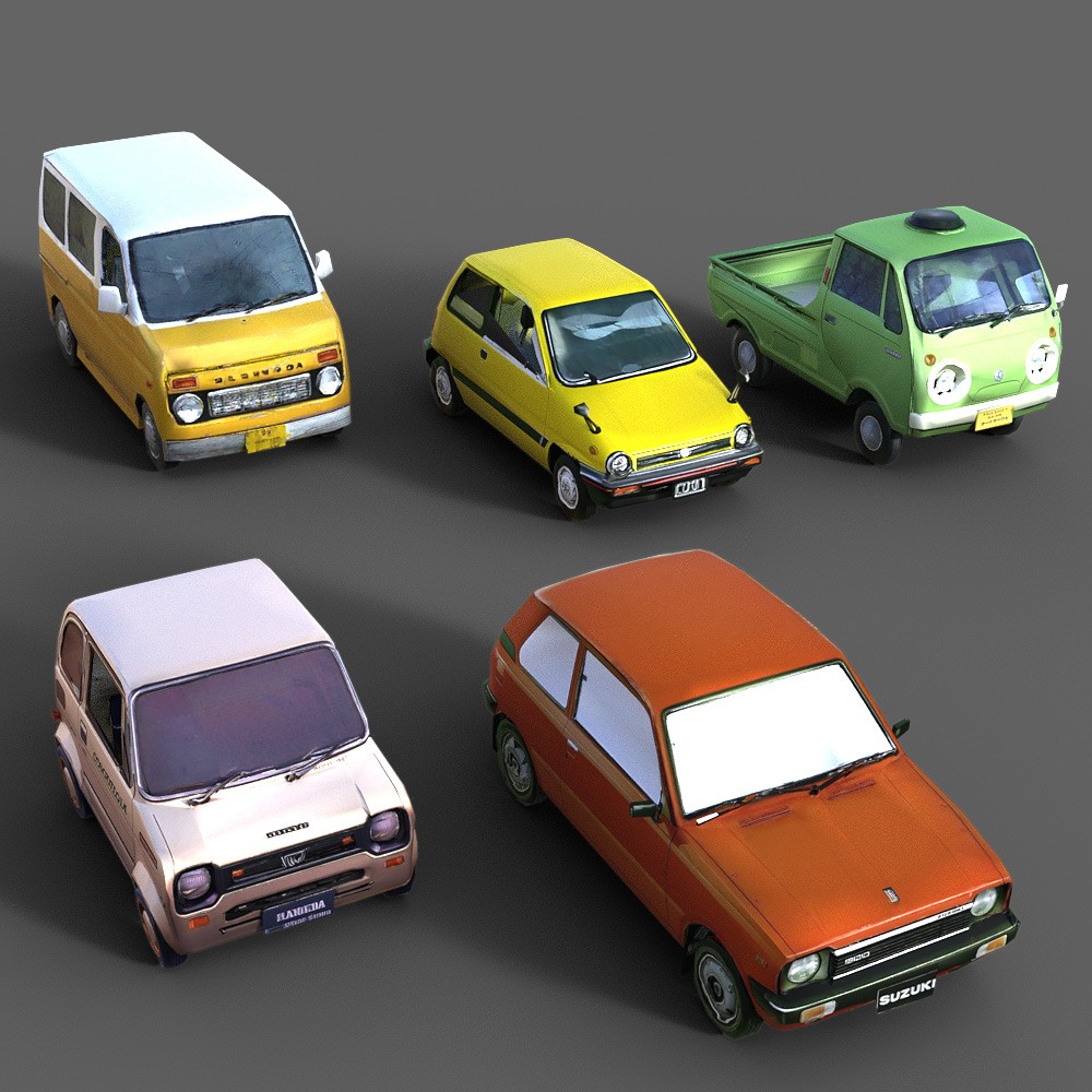 50 LowRez-Asian Vehicles for Daz Studio by N/A