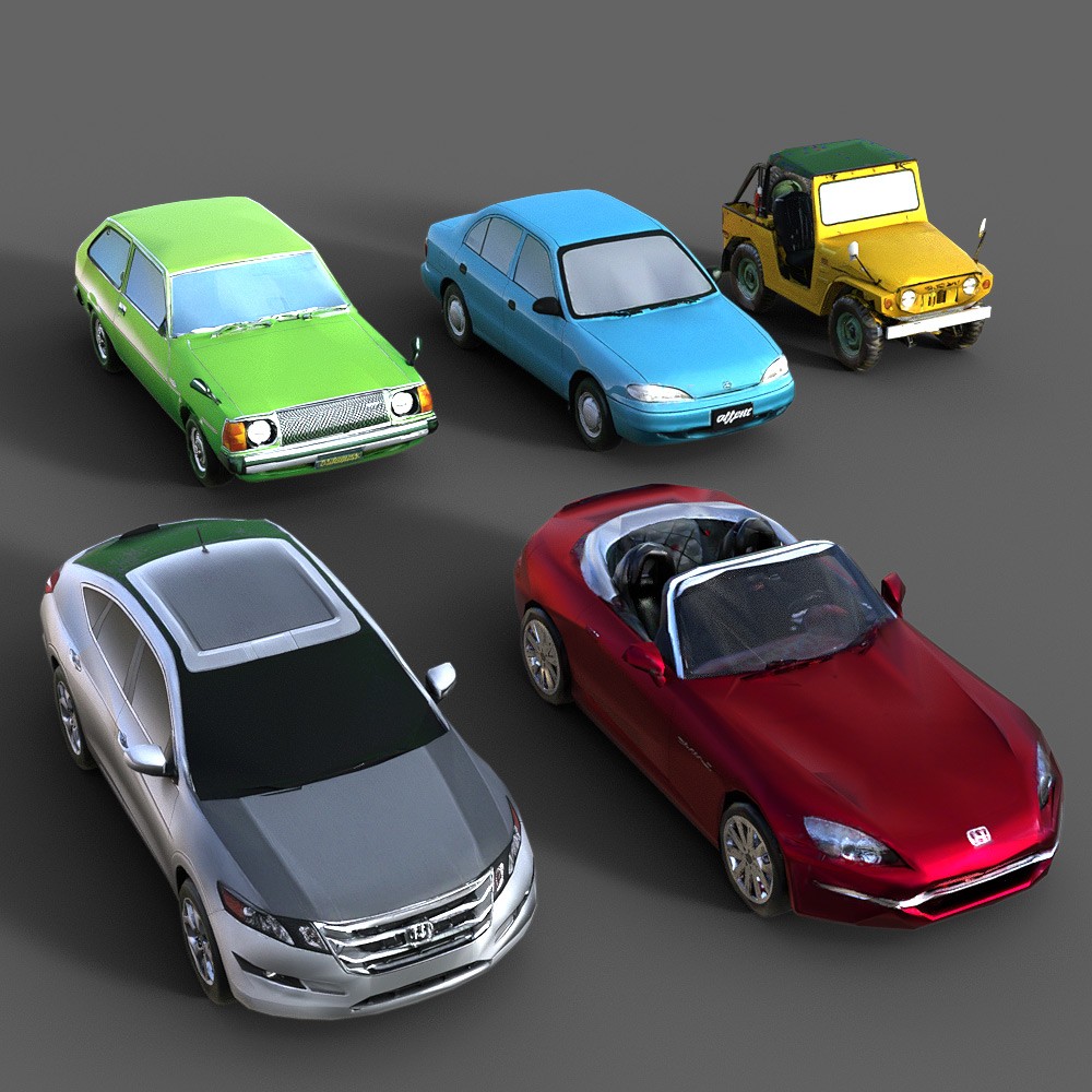 50 LowRez-Asian Vehicles for Daz Studio by N/A