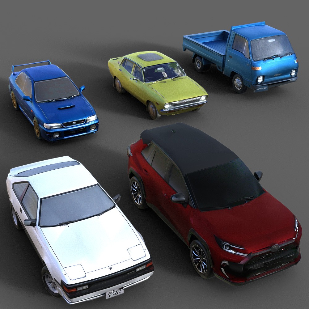 50 LowRez-Asian Vehicles for Daz Studio by N/A