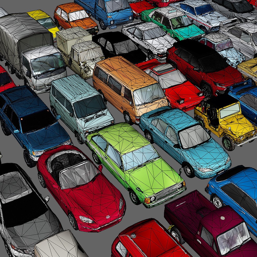 50 LowRez-Asian Vehicles for Daz Studio by N/A