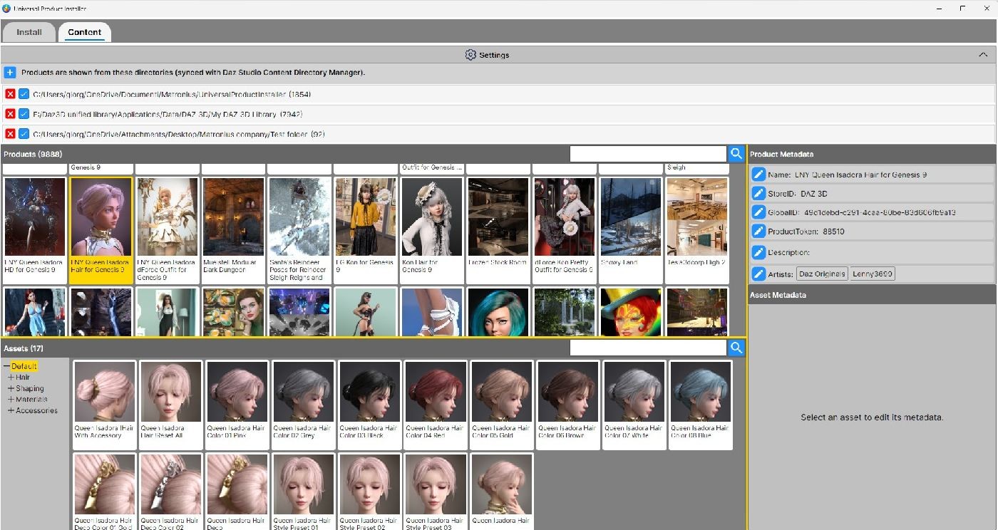 Daz Studio Universal Product Installer by N/A
