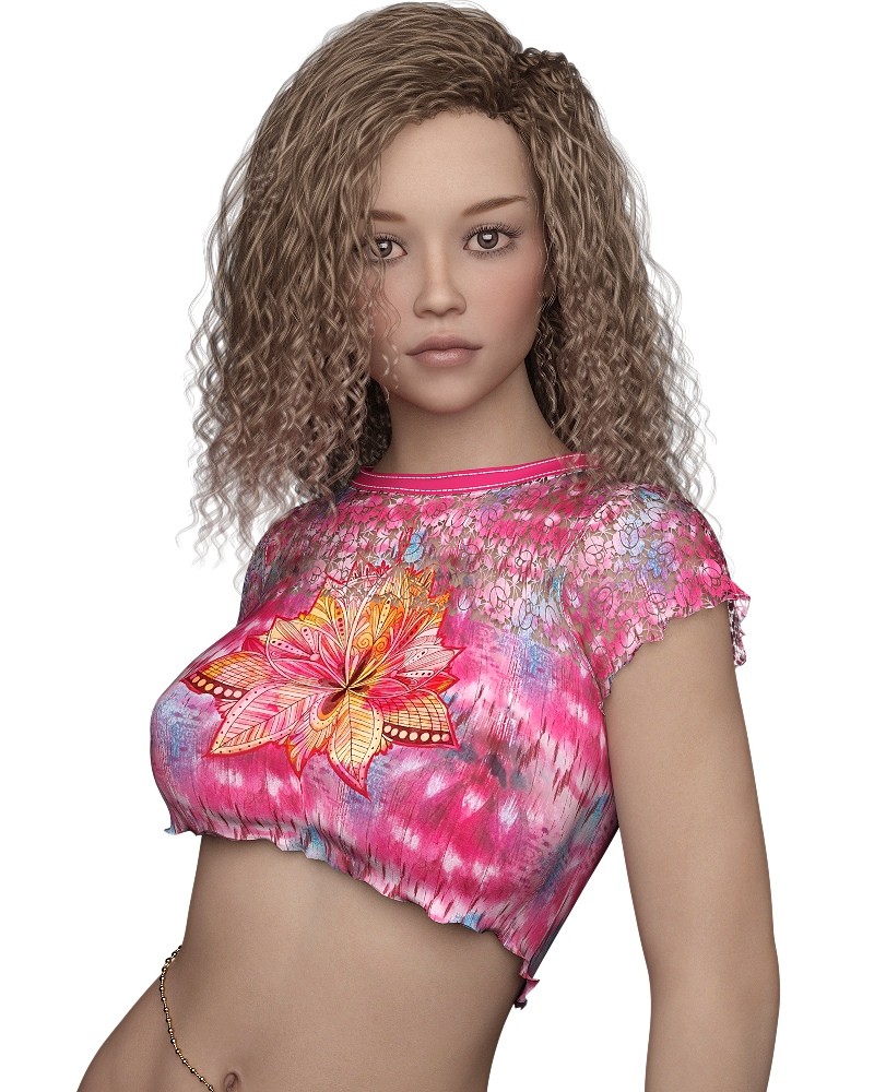 ST13 Colorwave - Cropped Tee Genesis 8 Female by N/A