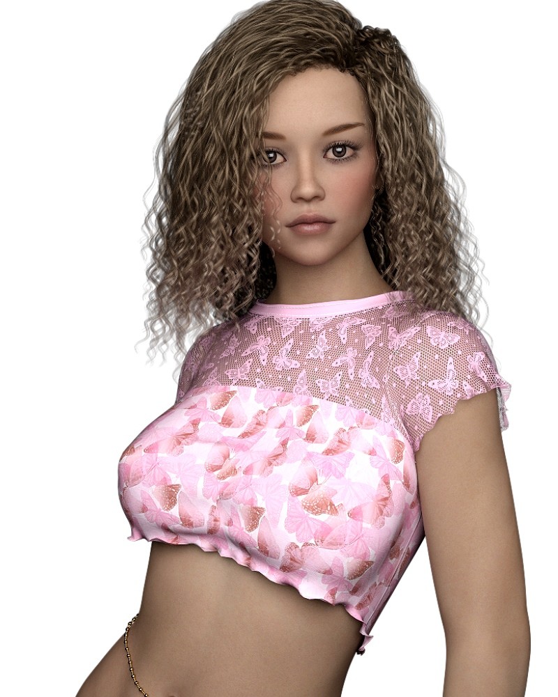 ST13 Colorwave - Cropped Tee Genesis 8 Female by N/A