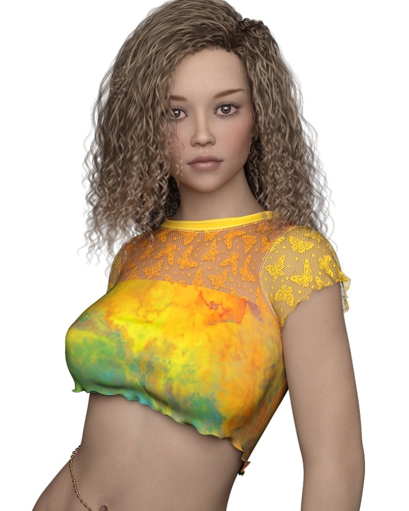 ST13 Colorwave - Cropped Tee Genesis 8 Female by N/A