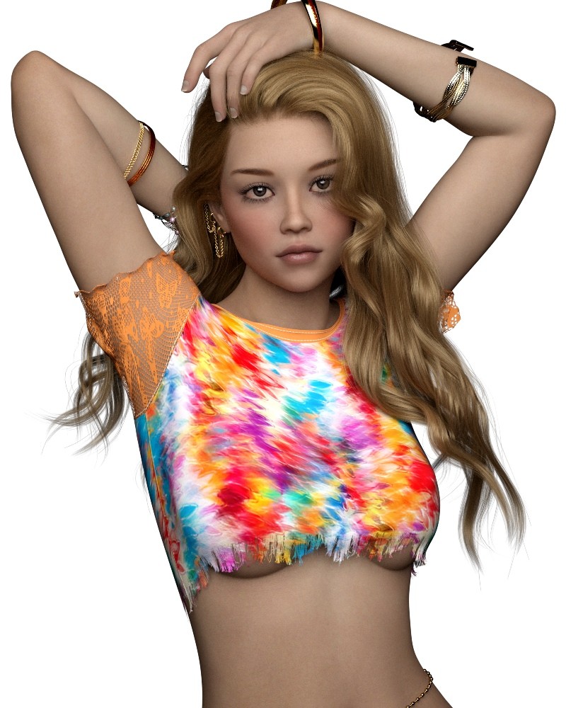 ST13 Colorwave - Cropped Tee Genesis 8 Female by N/A