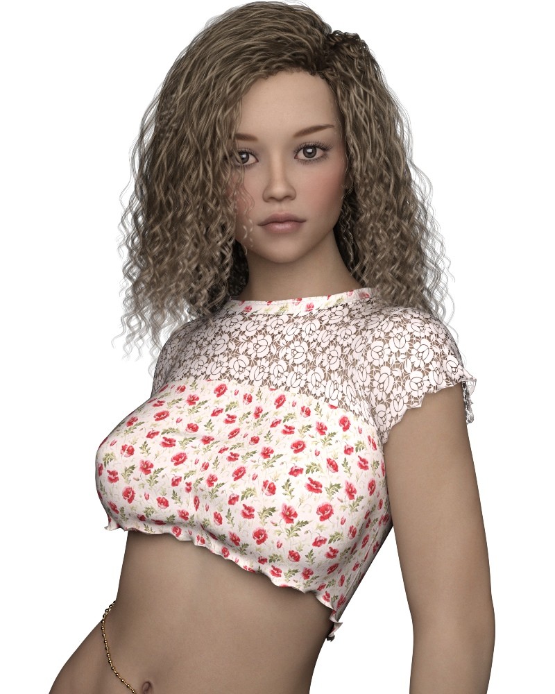 ST13 Colorwave - Cropped Tee Genesis 8 Female by N/A