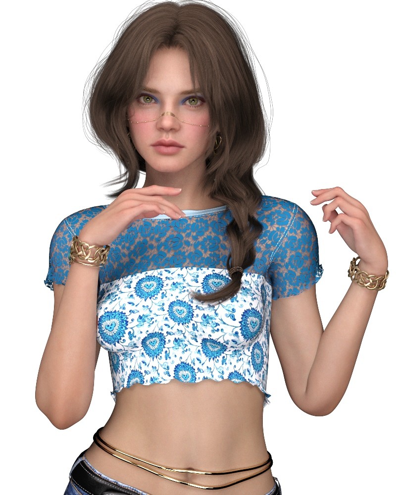 ST13 Colorwave - Cropped Tee Genesis 9 by N/A