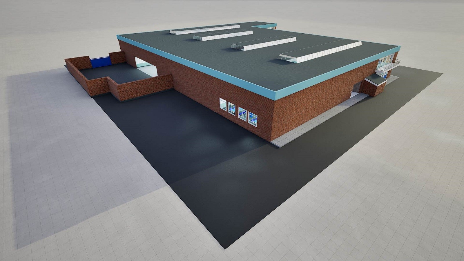 Sun Hill Police Station - Complete 3D Interior & Exterior Model by N/A