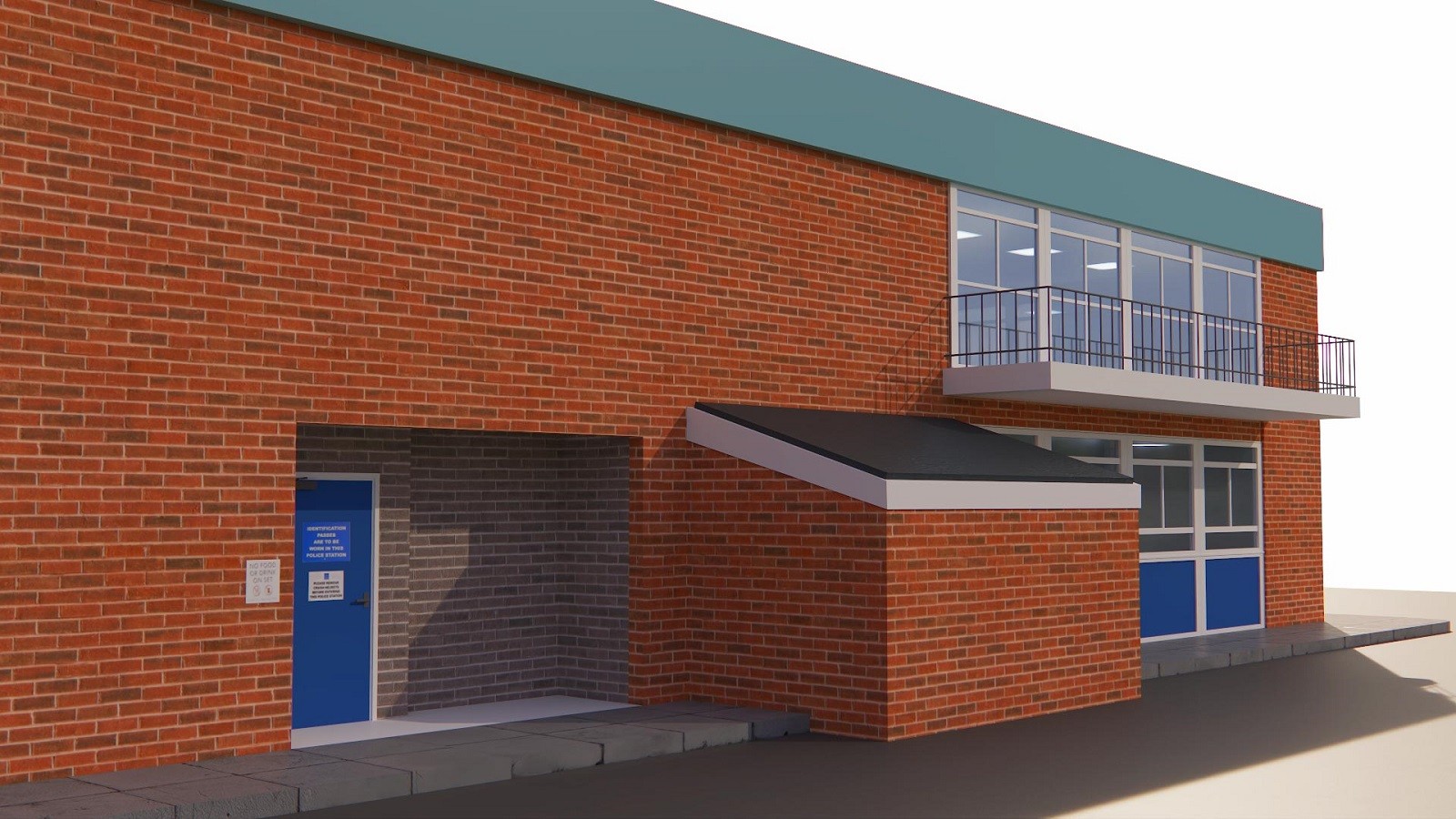 Sun Hill Police Station - Complete 3D Interior & Exterior Model by N/A