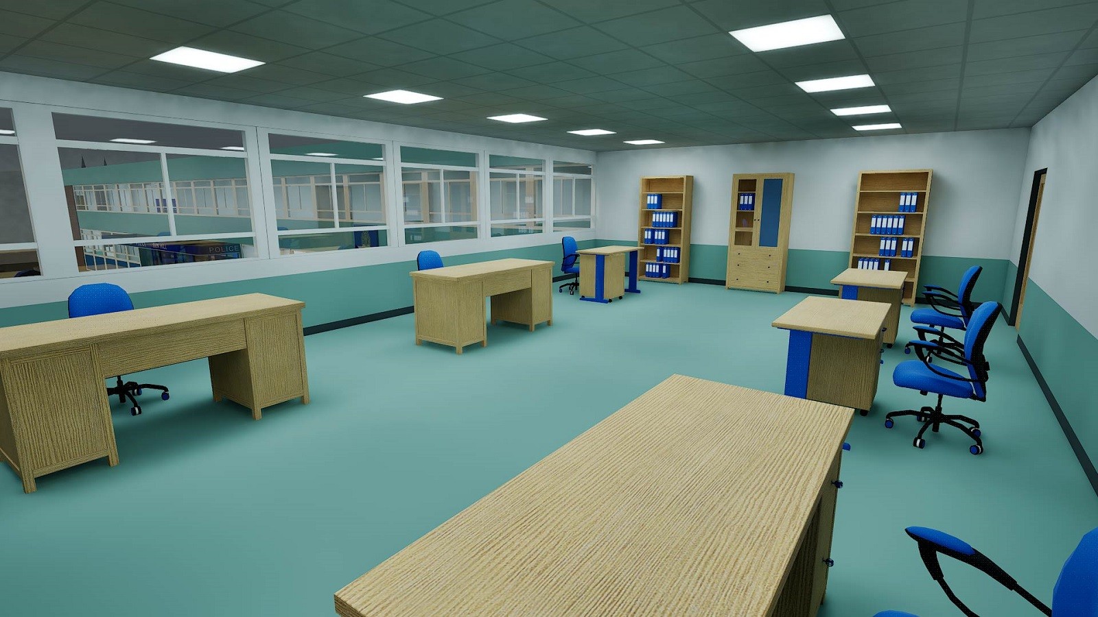 Sun Hill Police Station - Complete 3D Interior & Exterior Model by N/A